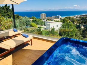 FlyViewFlatsBLUE PrivateHotTub with SeaView, Rhodes
